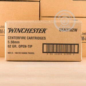 An image of bulk 5.56x45mm ammo made by Winchester at AmmoMan.com.