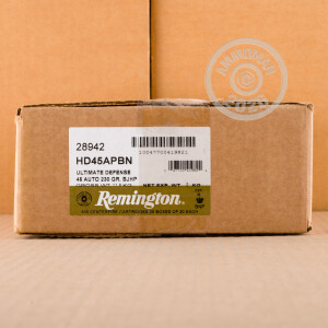 An image of .45 Automatic ammo made by Remington at AmmoMan.com.