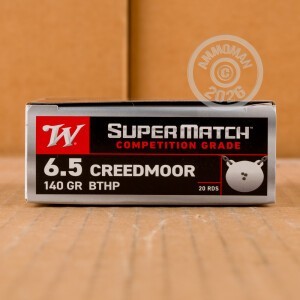 A photo of a box of Winchester ammo in 6.5MM CREEDMOOR.