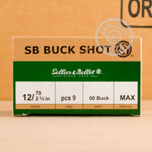 Image of 12 GAUGE SELLIER & BELLOT 2-3/4" 9 PELLET 00 BUCKSHOT (25 ROUNDS)