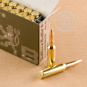 Photograph showing detail of 6.5 CREEDMOOR SELLIER & BELLOT 140 GRAIN FMJBT (500 ROUNDS)
