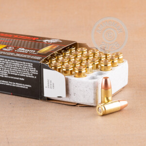 Image of Winchester 9mm Luger pistol ammunition.