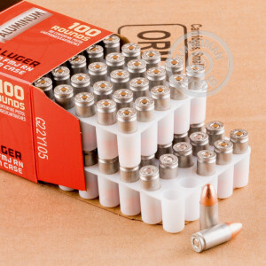 Image of 9mm Luger pistol ammunition at AmmoMan.com.