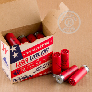Image of 12 GAUGE WINCHESTER USA VALOR 2-3/4" 1-1/8 OZ. #7.5 SHOT (250 ROUNDS)