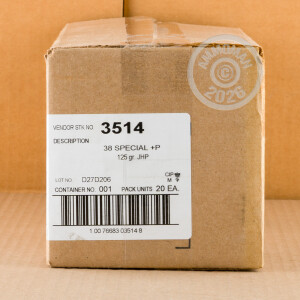 Image of Blazer 38 Special pistol ammunition.