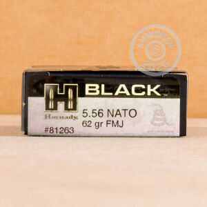 Image detailing the brass case on the Hornady ammunition.