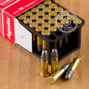 Photograph showing detail of 22 LR AGUILA 40 GRAIN LRN (2000 ROUNDS)