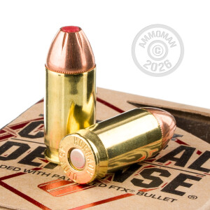Photo detailing the 45 ACP HORNADY CRITICAL DEFENSE 185 GRAIN FTX (20 ROUNDS) for sale at AmmoMan.com.
