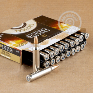 Image detailing the nickel-plated brass case on the Federal ammunition.