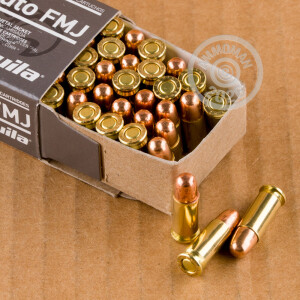 A photo of a box of Aguila ammo in .25 ACP.