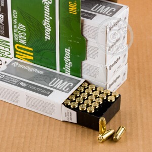 Image of the .40 S&W REMINGTON UMC 165 GRAIN METAL CASE (1000 ROUNDS) available at AmmoMan.com.