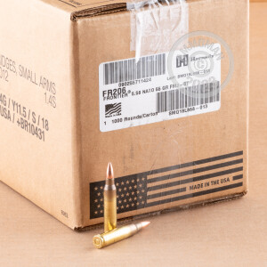 Image of the 5.56X45 HORNADY FRONTIER 55 GRAIN FMJ M193 (1000 ROUNDS) available at AmmoMan.com.