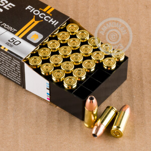 Image of the 9MM LUGER FIOCCHI 124 GRAIN JHP (50 ROUNDS) available at AmmoMan.com.
