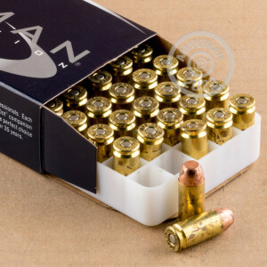 A photograph of 50 rounds of 165 grain .40 Smith & Wesson ammo with a TMJ bullet for sale.
