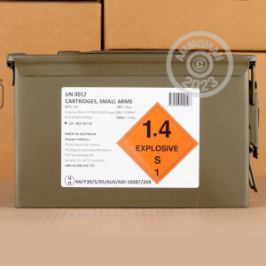 An image of 5.56x45mm ammo made by Australian Defense Industries at AmmoMan.com.