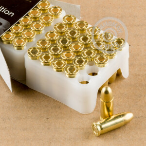 Photograph showing detail of 25 ACP SELLIER AND BELLOT 50 GRAIN FMJ (50 ROUNDS)