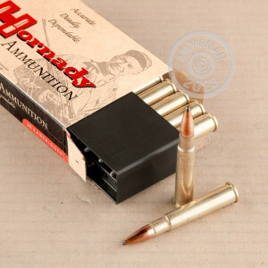 Photo detailing the 303 BRITISH HORNADY INTERLOCK 150 GRAIN SP (20 ROUNDS) for sale at AmmoMan.com.