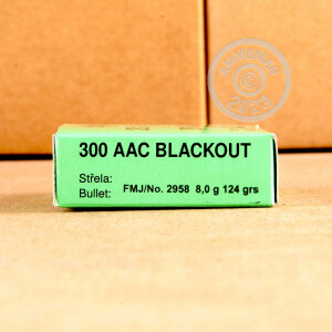 Image of Sellier & Bellot 300 AAC Blackout rifle ammunition.