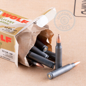 A photo of a box of Wolf ammo in 223 Remington.