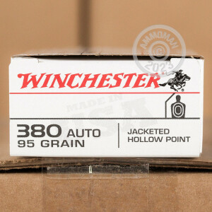 Image of 380 ACP WINCHESTER 95 GRAIN JHP (500 ROUNDS)