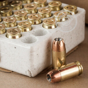 Photograph showing detail of 380 ACP WINCHESTER 95 GRAIN JHP (50 ROUNDS)