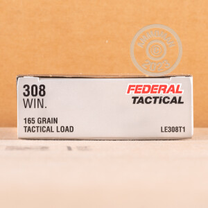 Image of 308 WIN FEDERAL LE TACTICAL 165 GRAIN BONDED SP (200 ROUNDS)