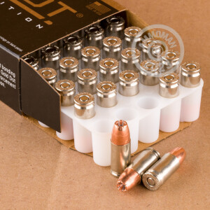 Photo detailing the 9MM LUGER +P SPEER LE GOLD DOT 124 GRAIN JHP (50 ROUNDS) for sale at AmmoMan.com.