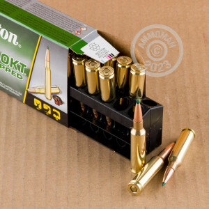 Image of 6.5MM CREEDMOOR ammo by Remington that's ideal for hunting wild pigs, whitetail hunting.