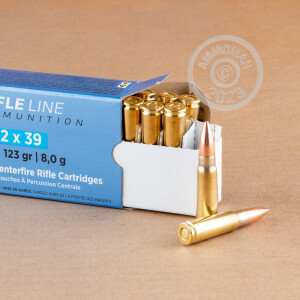 Image of 7.62 x 39 ammo by Prvi Partizan that's ideal for training at the range.