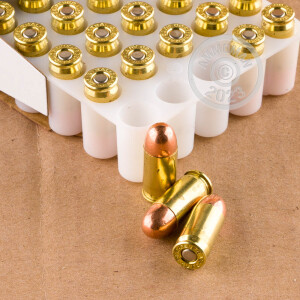 Photograph showing detail of 380 ACP FEDERAL AMERICAN EAGLE 95 GRAIN FMJ (50 ROUNDS)