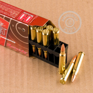 Photo of 5.56x45mm Hollow-Point Boat Tail (HP-BT) ammo by Hornady for sale.