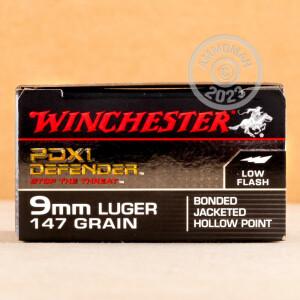 Image of 9MM LUGER WINCHESTER PDX1 DEFENDER 147 GRAIN JHP (20 ROUNDS)