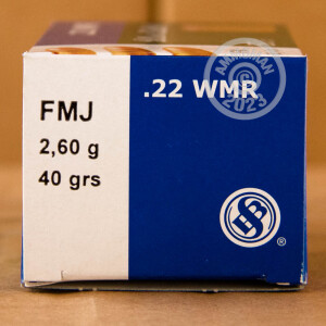 Image of 22 MAGNUM SELLIER & BELLOT 40 GRAIN FMJ (500 ROUNDS)