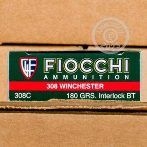 Image of .308 WINCHESTER FIOCCHI 180 GRAIN PSP (20 ROUNDS)