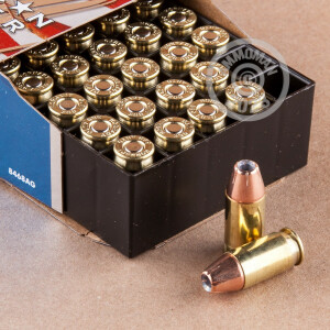Photo detailing the 380 ACP HORNADY AMERICAN GUNNER 90 GRAIN XTP JHP (250 ROUNDS) for sale at AmmoMan.com.