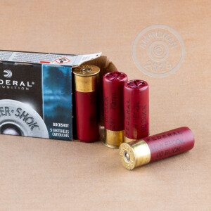 Image of 12 GAUGE FEDERAL POWER-SHOK LOW RECOIL 2-3/4" 00 BUCK (5 ROUNDS)