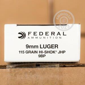 Image of 9MM FEDERAL PERSONAL DEFENSE 115 GRAIN JHP (1000 ROUNDS)