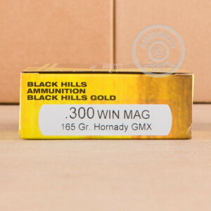 Image of 300 WIN MAG BLACK HILLS GOLD 165 GRAIN HORNADY GMX (20 ROUNDS)