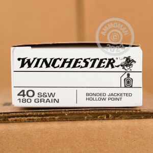 Image of 40 S&W WINCHESTER BONDED 180 GRAIN JHP (500 ROUNDS)