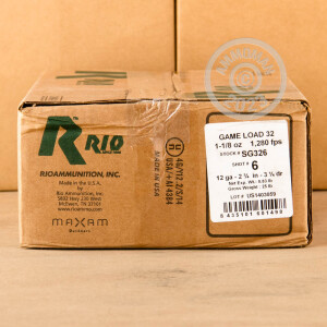 Image of the 12 GAUGE RIO AMMUNITION GAME LOAD 2-3/4“ 1-1/8 OZ. #6 SHOT (250 ROUNDS) available at AmmoMan.com.