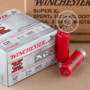 Photograph showing detail of 12 GAUGE WINCHESTER SUPER-X XPERT HIGH VELOCITY 2-3/4“ 1 OZ. #6 SHOT (100 ROUNDS)
