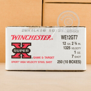 Image of 12 GAUGE WINCHESTER SUPER-X 2-3/4" #7 STEEL SHOT (25 ROUNDS)