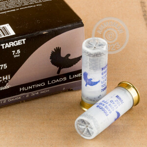 Image of the 12 GAUGE FIOCCHI GAME AND TARGET 2-3/4" #7.5 SHOT (250 SHELLS) available at AmmoMan.com.