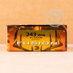 Photograph showing detail of 243 WIN FEDERAL 95 GRAIN FUSION (200 ROUNDS)