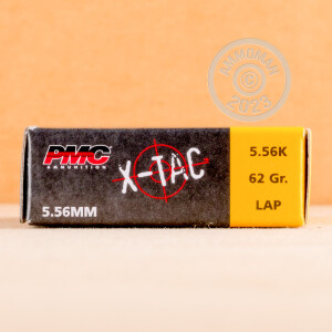 Image of 5.56x45mm ammo by PMC that's ideal for training at the range.
