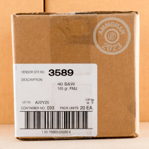 Image of .40 Smith & Wesson ammo by Blazer that's ideal for training at the range.