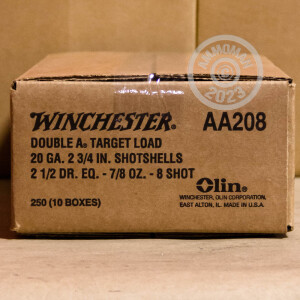 Photograph showing detail of 20 GAUGE WINCHESTER AA 2-3/4