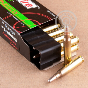 A photograph detailing the 223 Remington ammo with frangible bullets made by SinterFire.