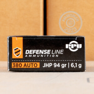 Image of .380 Auto ammo by Prvi Partizan that's ideal for home protection.