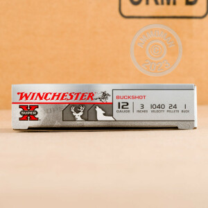 Image of the 12 GAUGE WINCHESTER SUPER-X 3" #1 BUCK (250 SHELLS) available at AmmoMan.com.